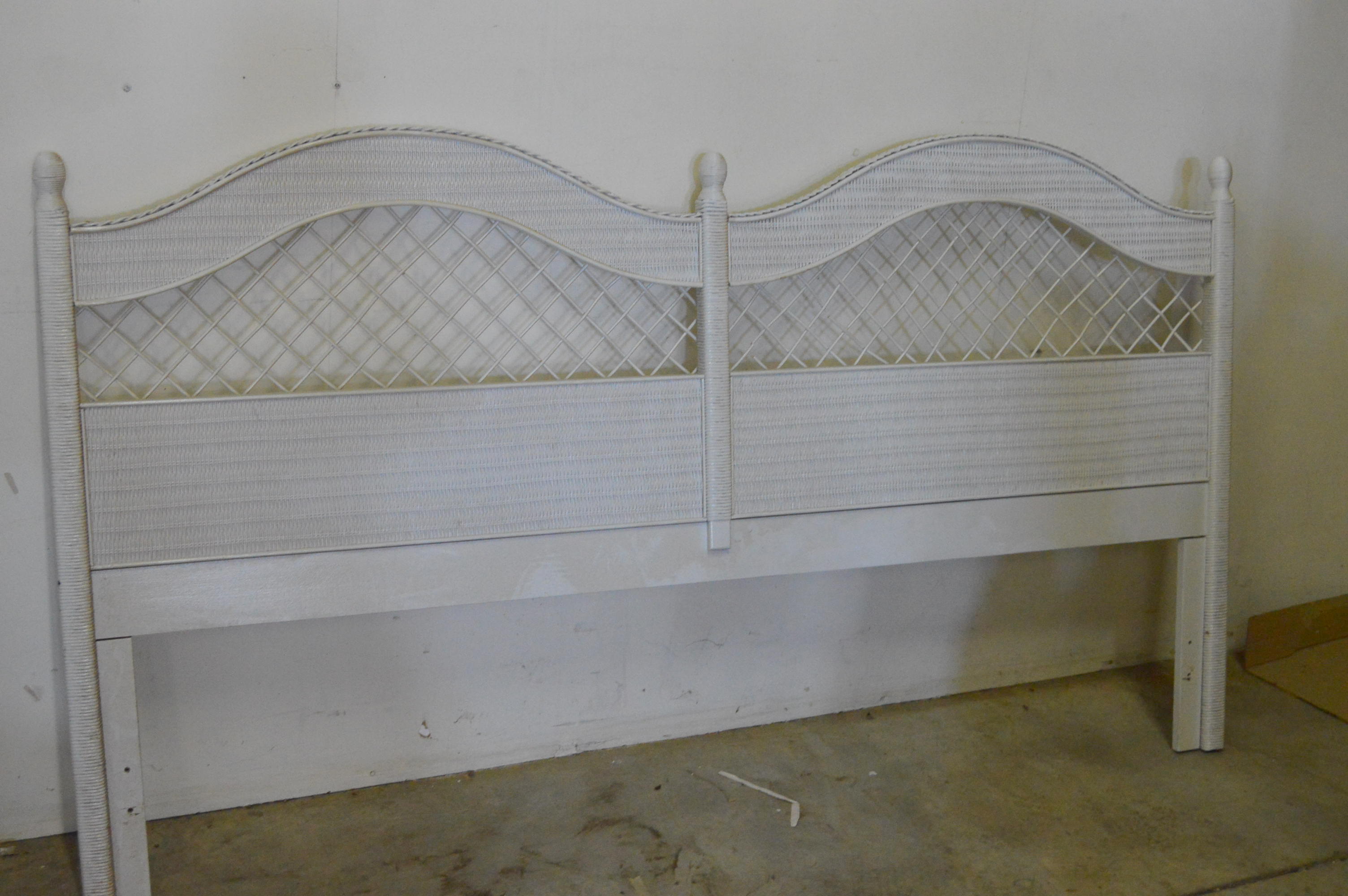 Woven Wicker King Headboard