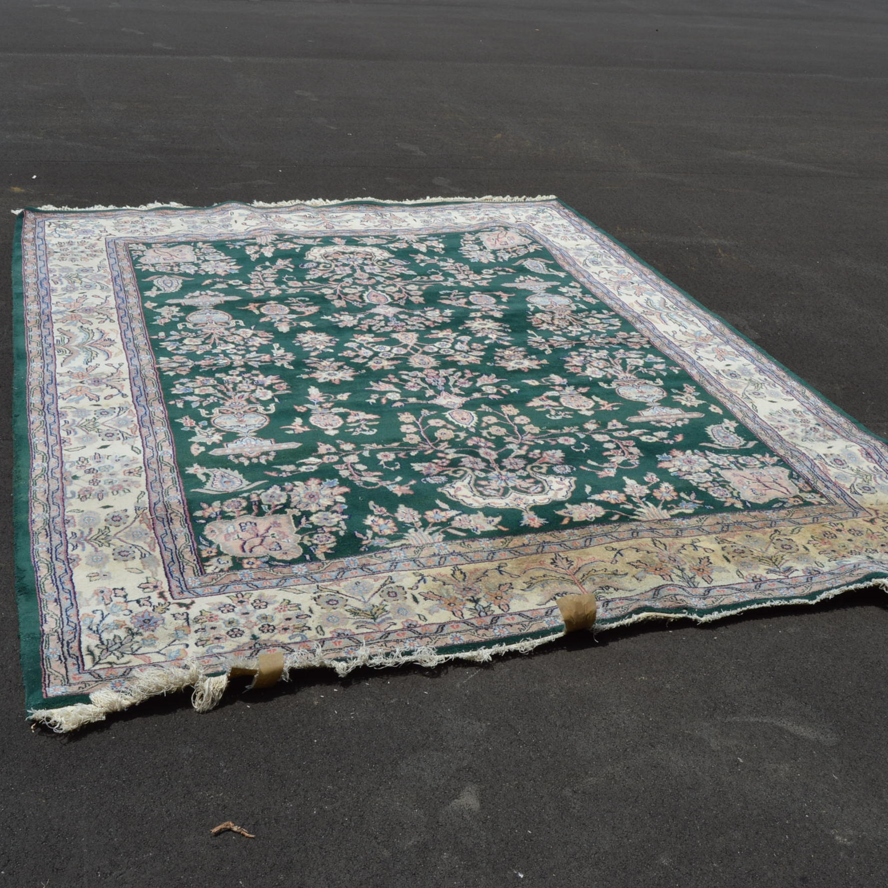 Machine Woven Jade Area Rug