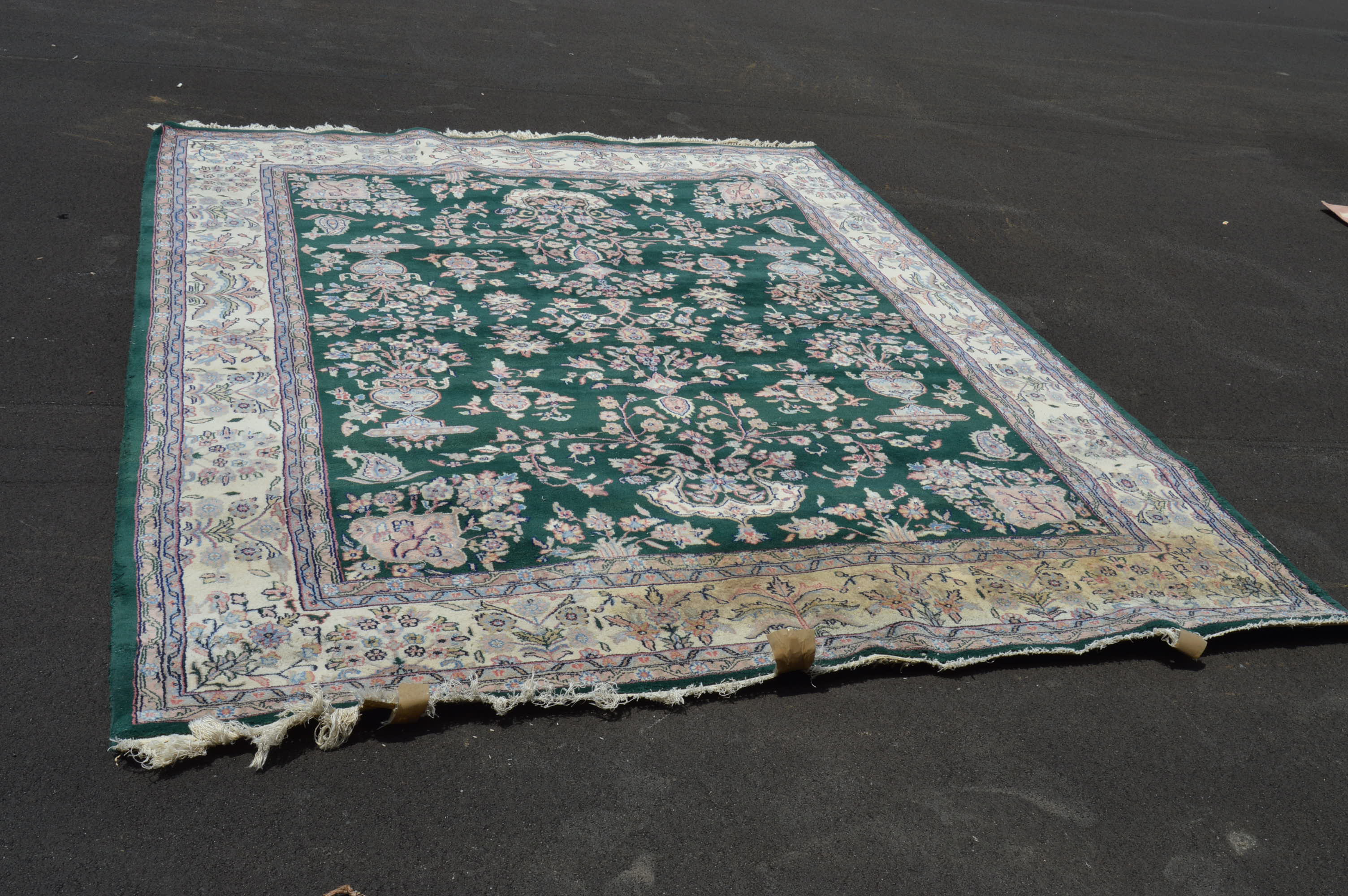 Machine Woven Jade Area Rug