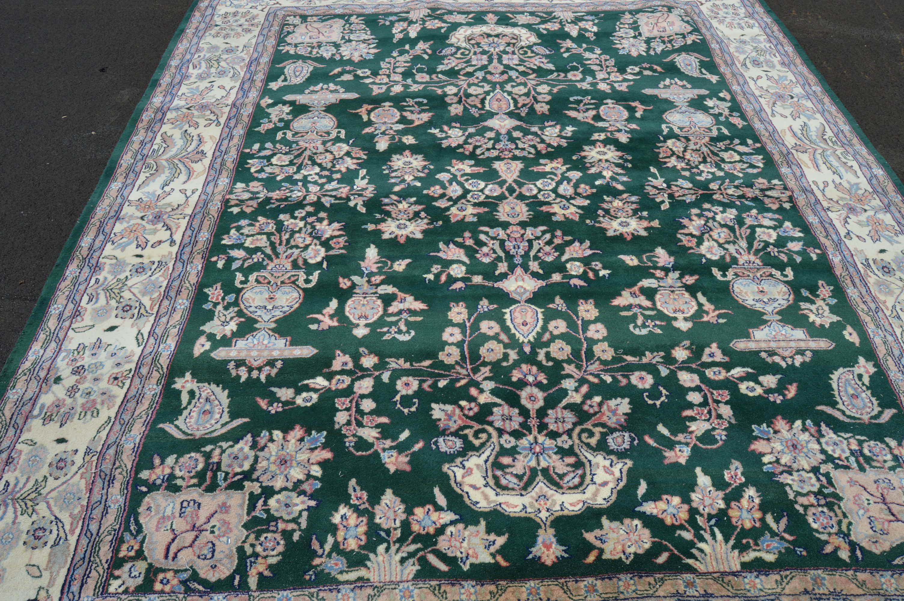 Machine Woven Jade Area Rug