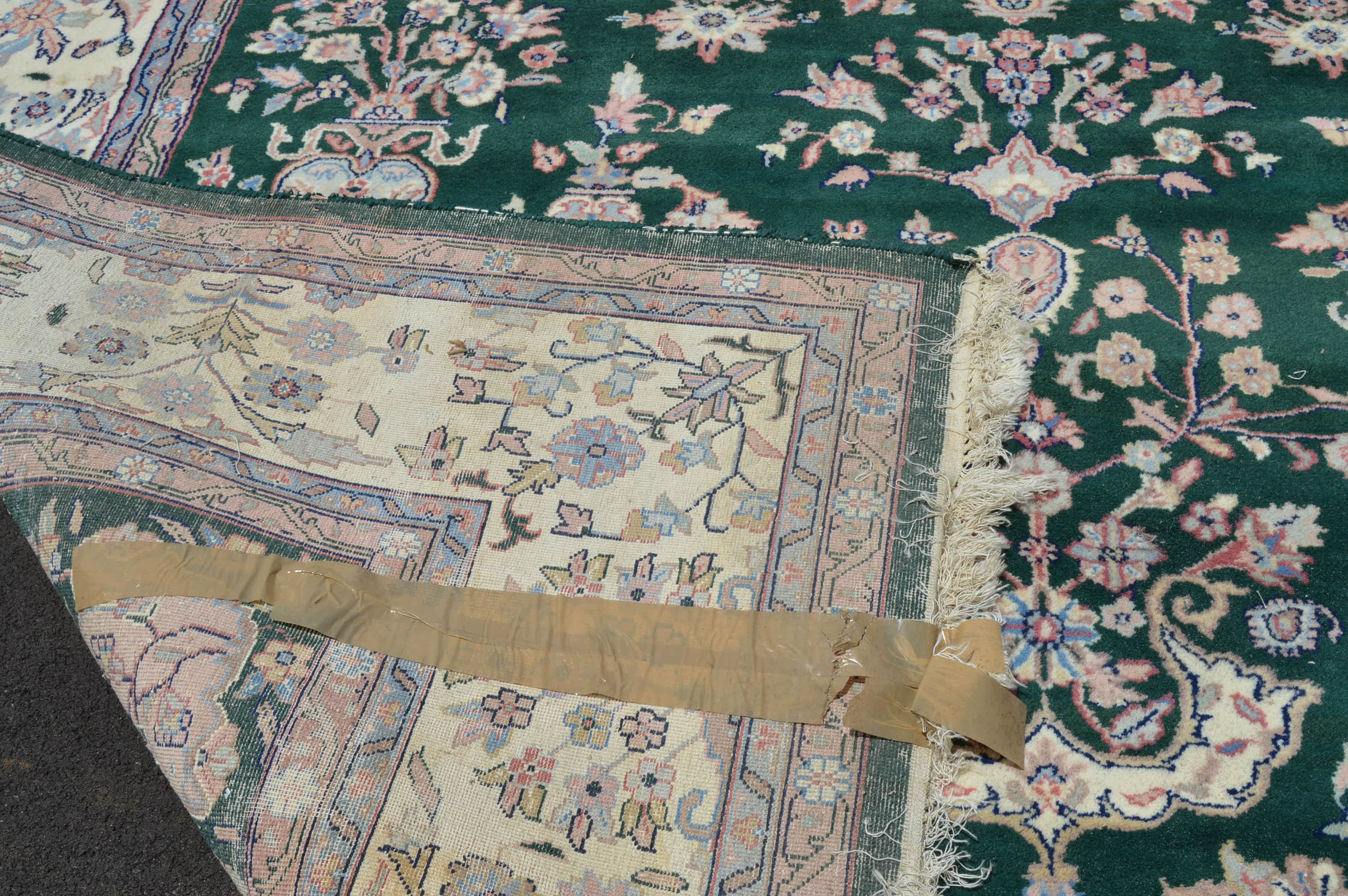 Machine Woven Jade Area Rug