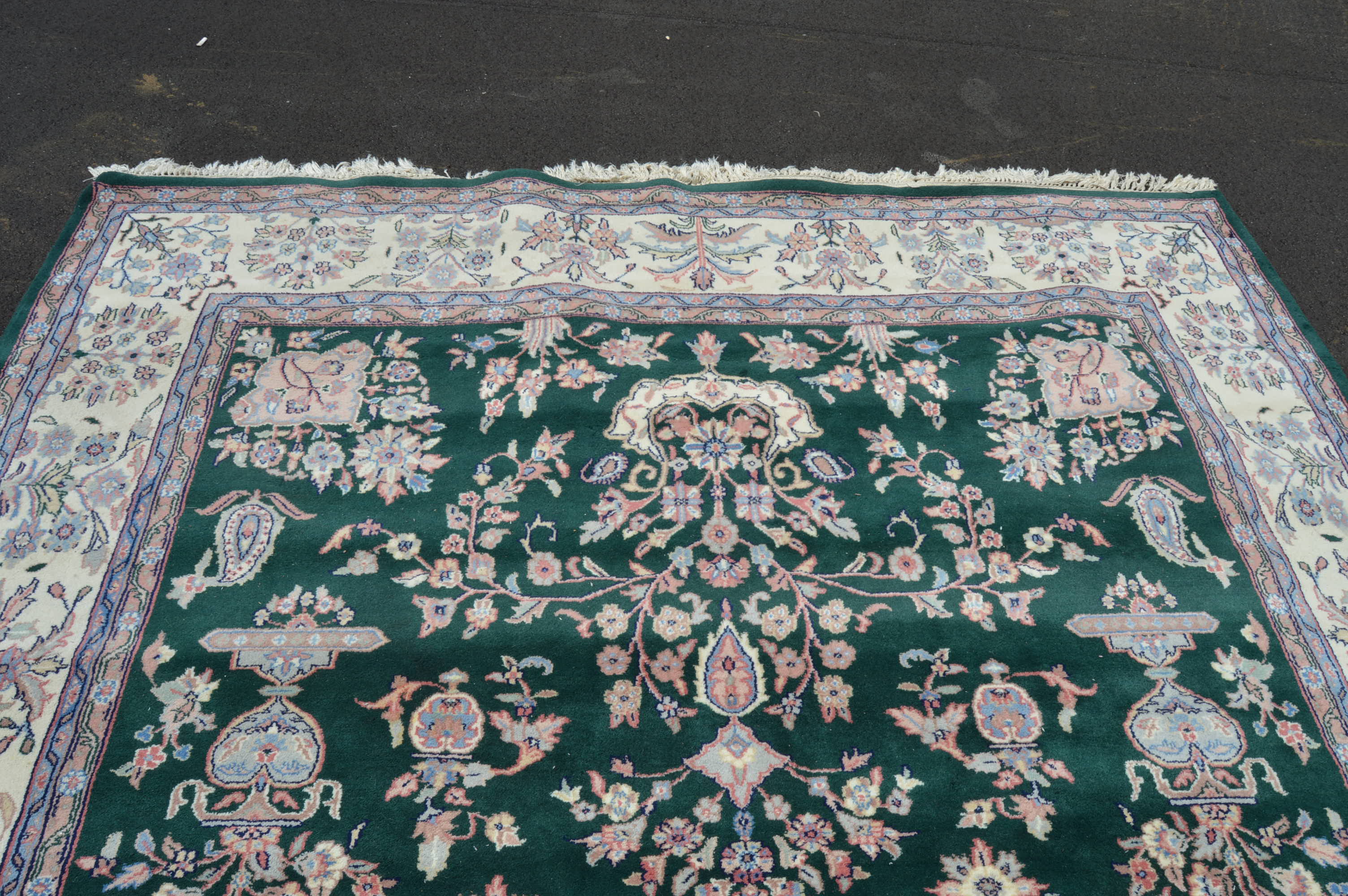 Machine Woven Jade Area Rug