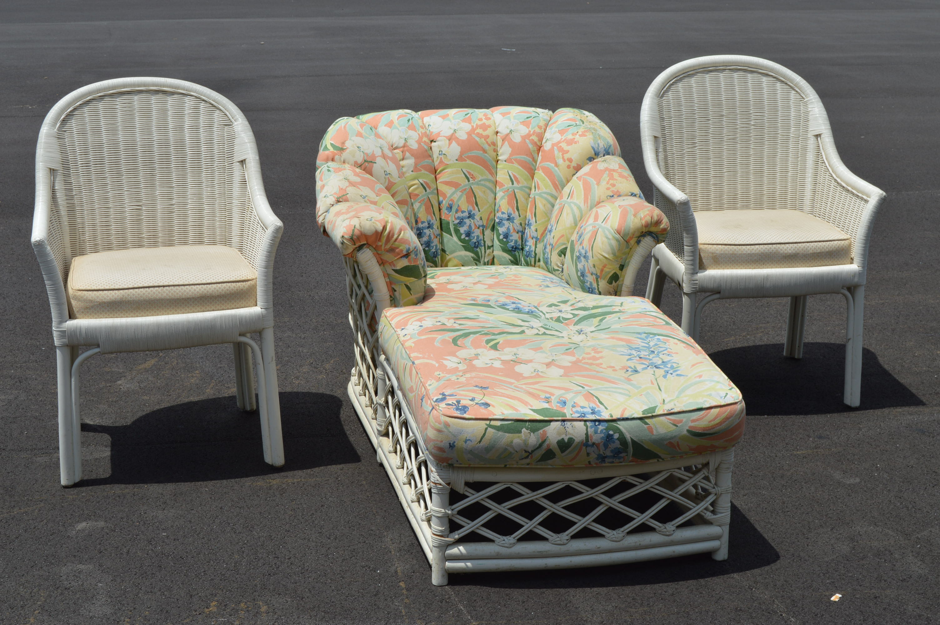 Patio Lounger and Chairs