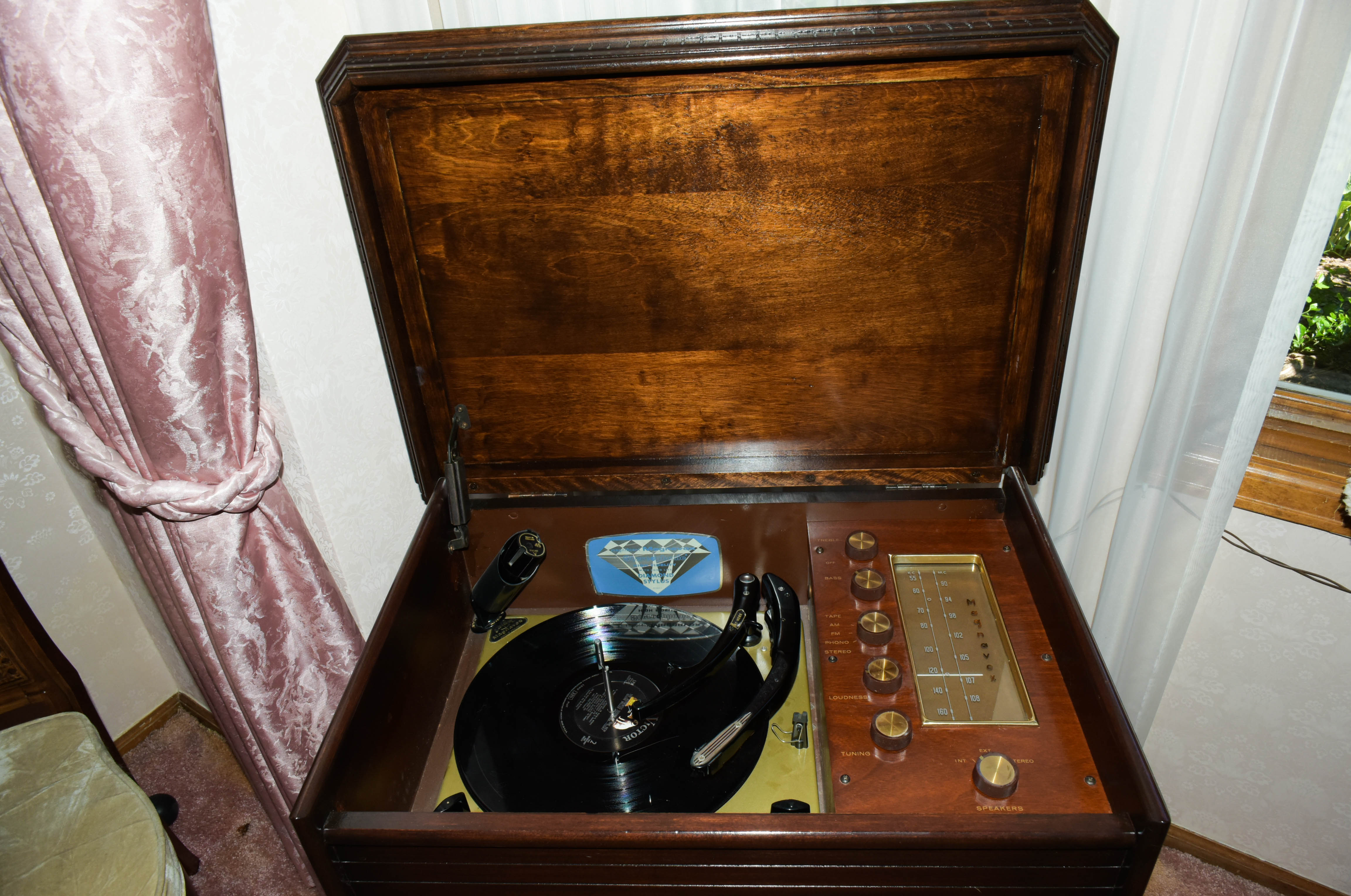 Pair of Mid-Century Magnavox Stereo Cabinets