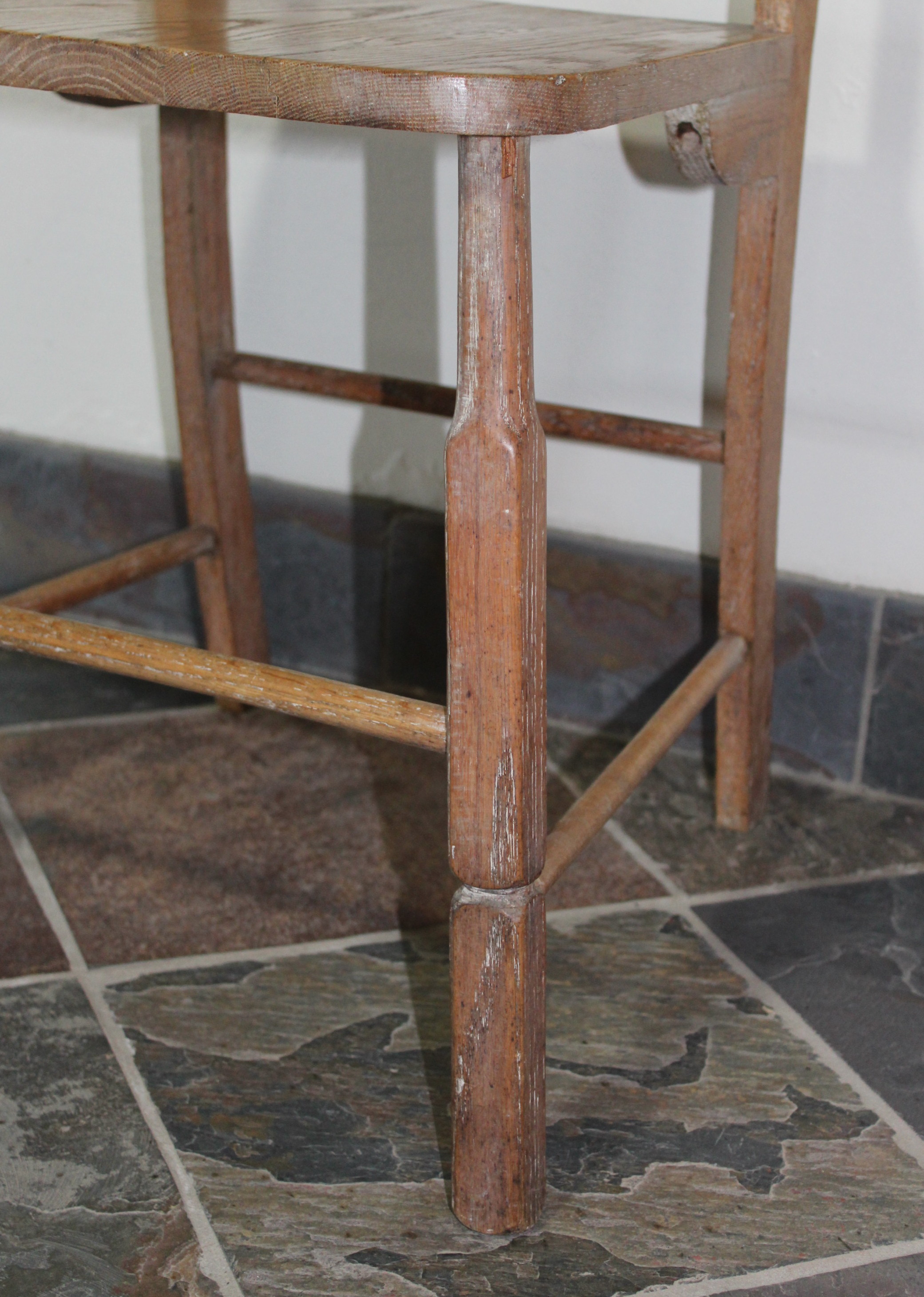 Small Oak Dinette Table and Four Chairs