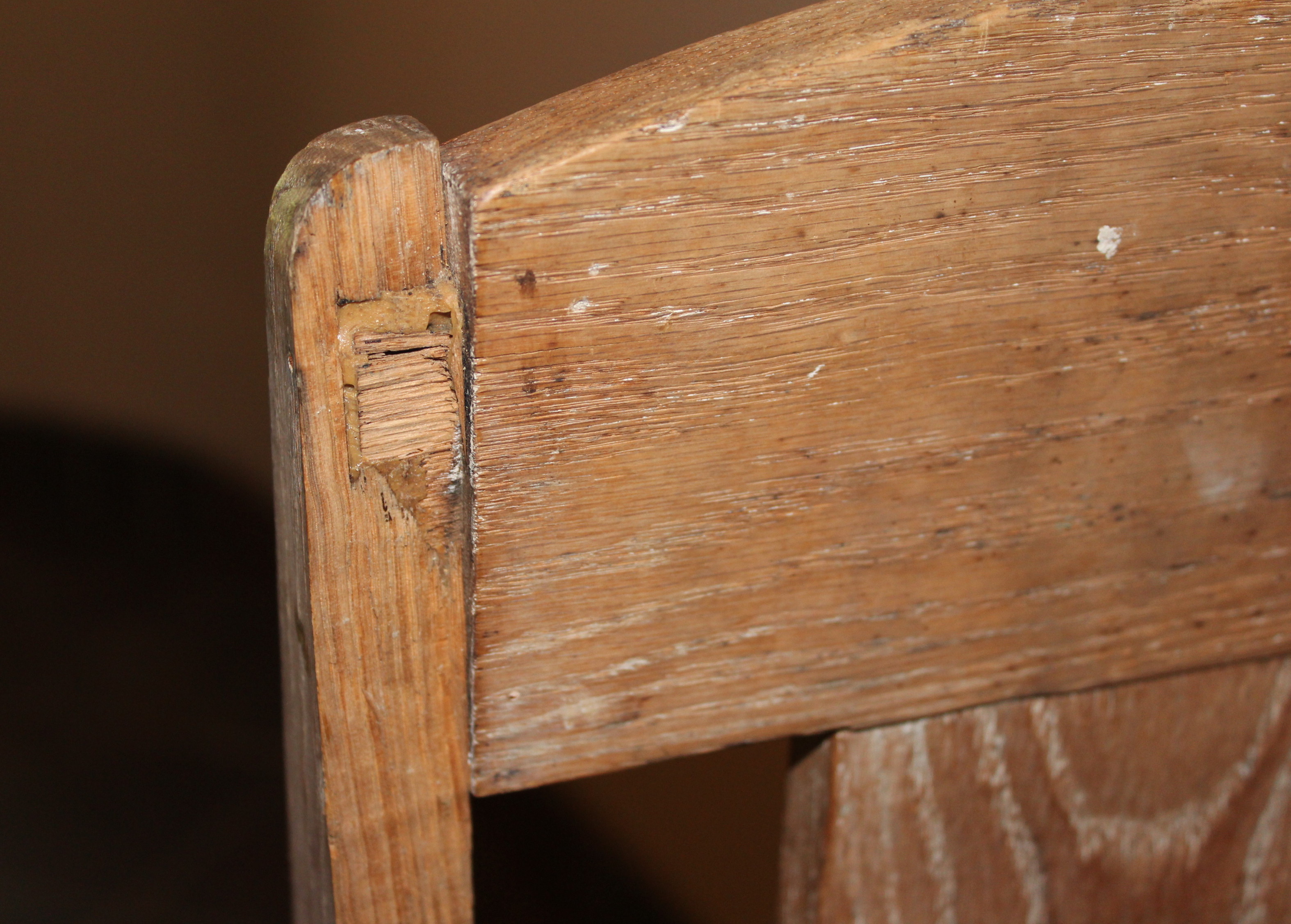 Small Oak Dinette Table and Four Chairs