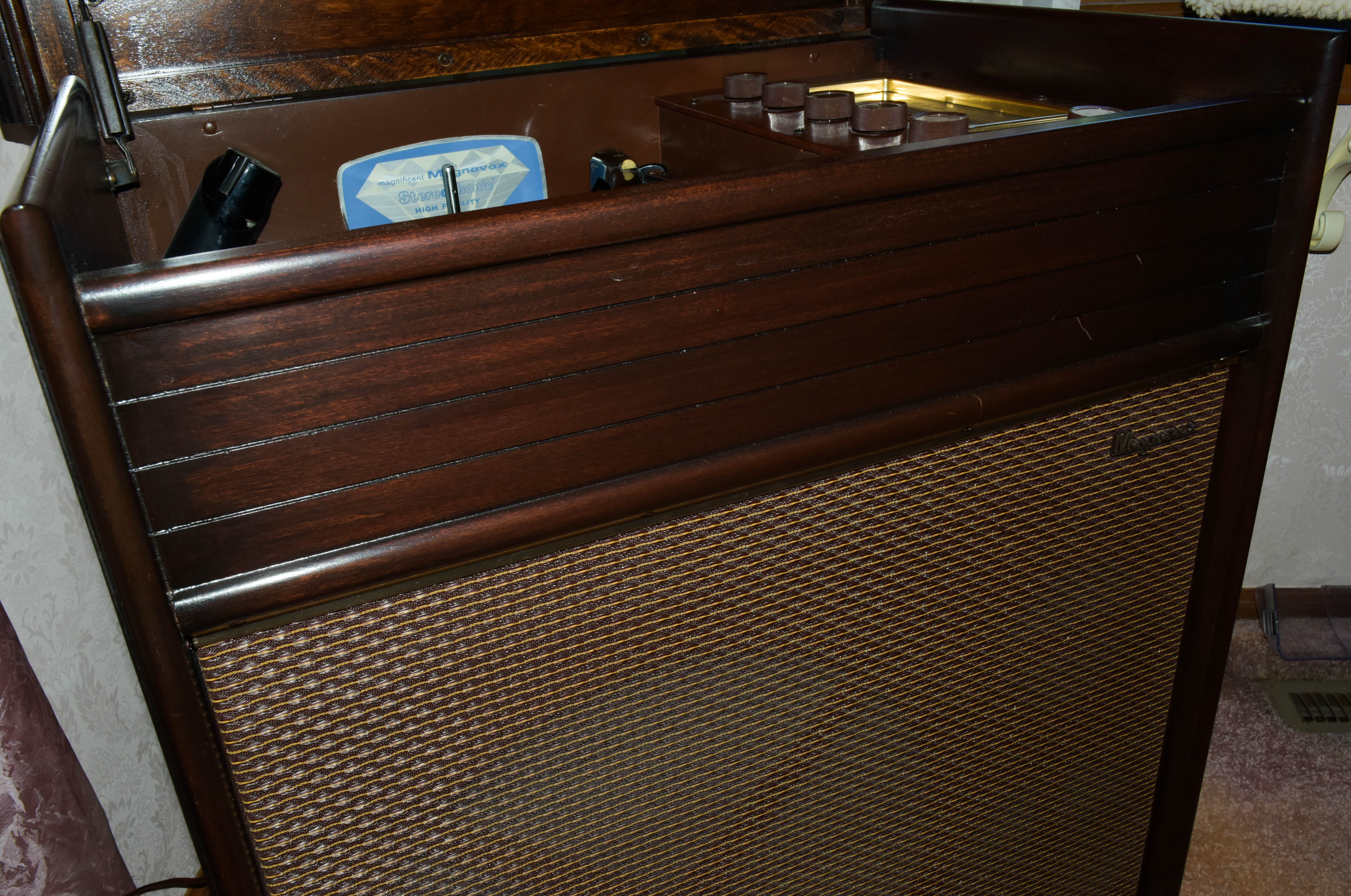 Pair of Mid-Century Magnavox Stereo Cabinets