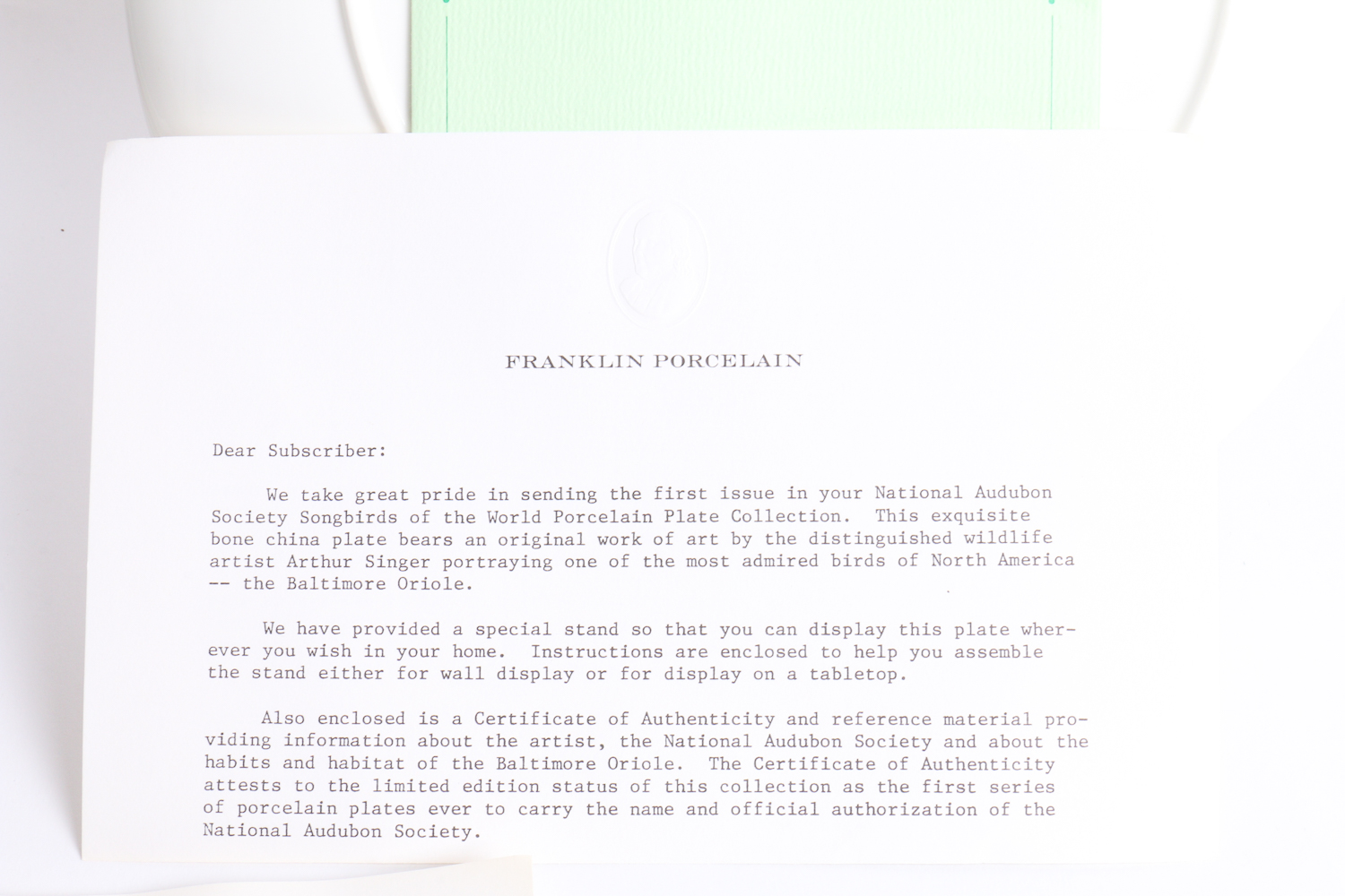 Collection Of Songbirds Of The World Porcelain Collector's Plates