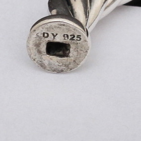 David Yurman 18K Yellow Gold and Sterling Silver Diamond Bangle Bracelet