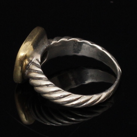 David Yurman Sterling Silver Pave Set Diamond Ring