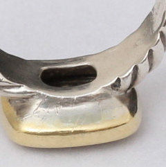 David Yurman Sterling Silver Pave Set Diamond Ring