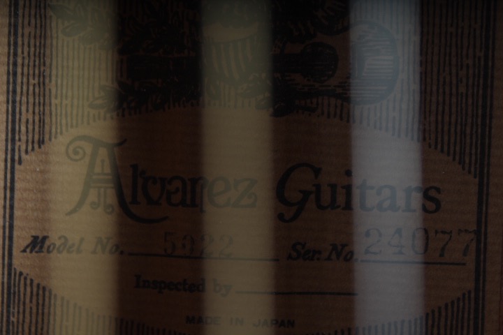 Alvarez Acoustic Guitar Model #5022