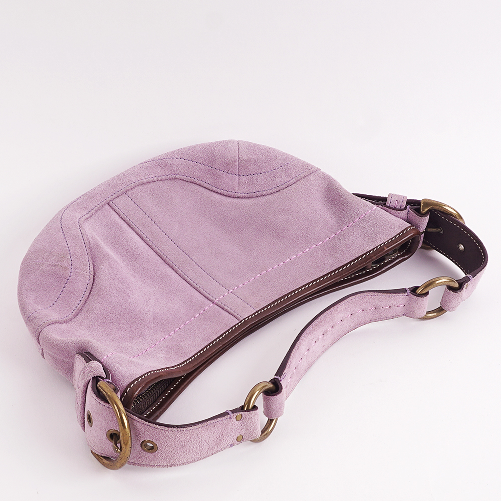 Violet Suede Small Soho Hobo Coach Hand Bag
