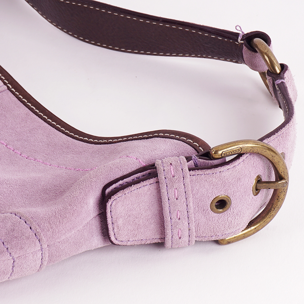 Violet Suede Small Soho Hobo Coach Hand Bag
