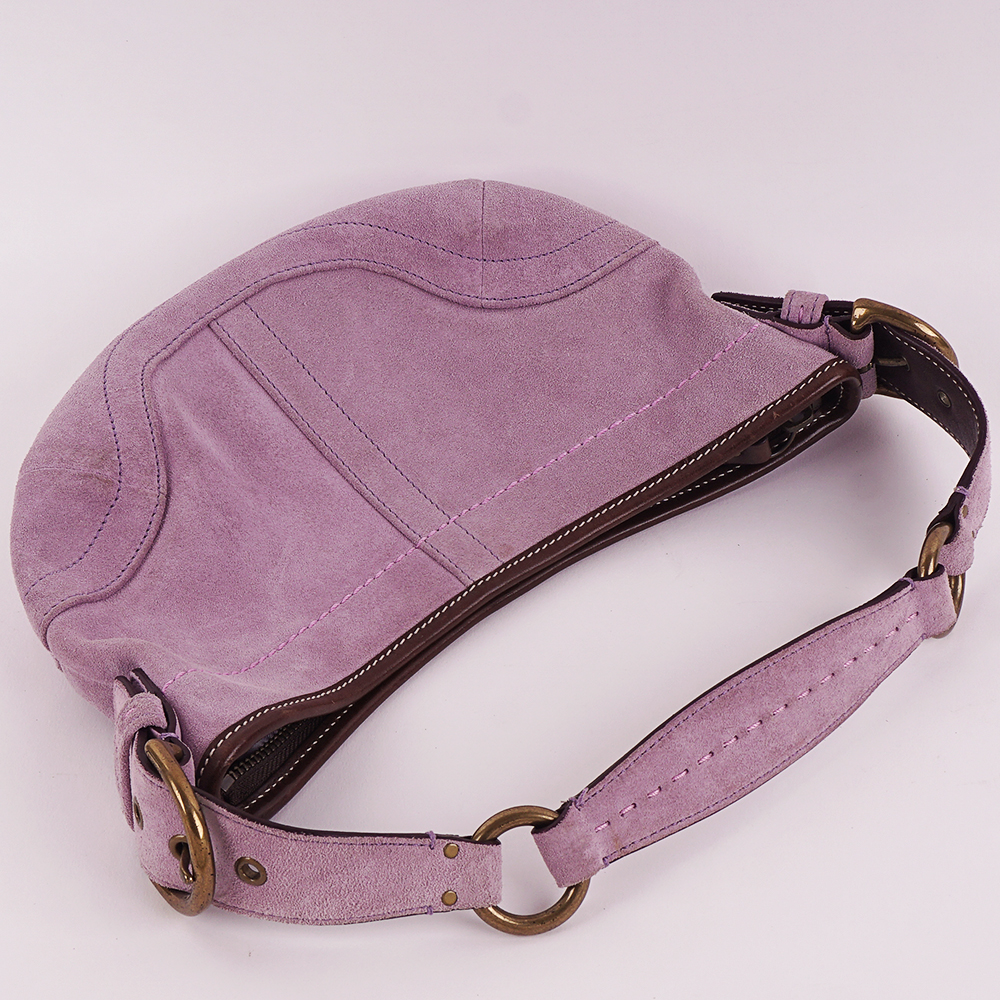 Violet Suede Small Soho Hobo Coach Hand Bag