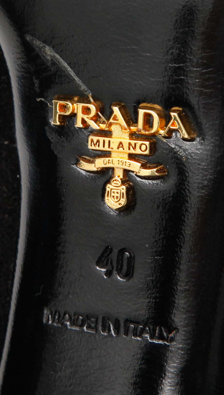 Prada Black Suede Heels