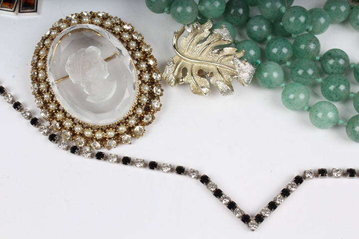 Collection of Silver Tone and Faux Pearl Costume Jewelry