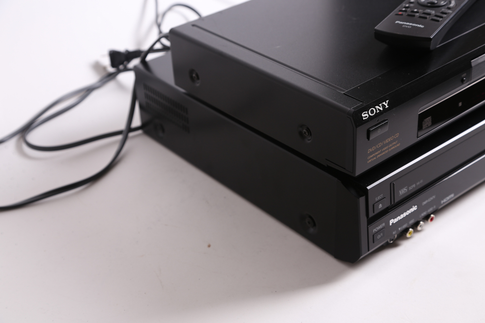 Sony DVP-S360 CD/DVD Player and Panasonic DMR-EZ47V DVD Recorder