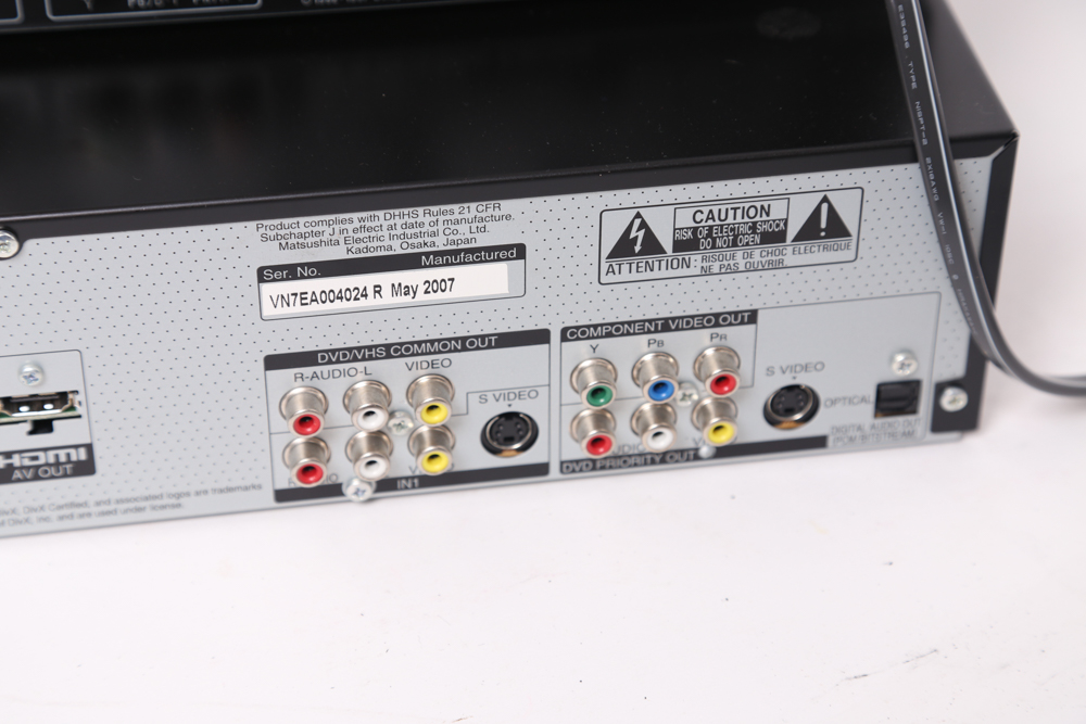 Sony DVP-S360 CD/DVD Player and Panasonic DMR-EZ47V DVD Recorder