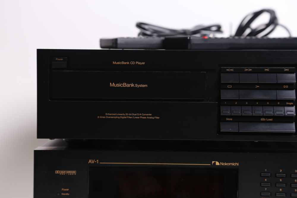 Nakamichi AV-1 Audio/Video Stereo Receiver and MB-2 CD Player