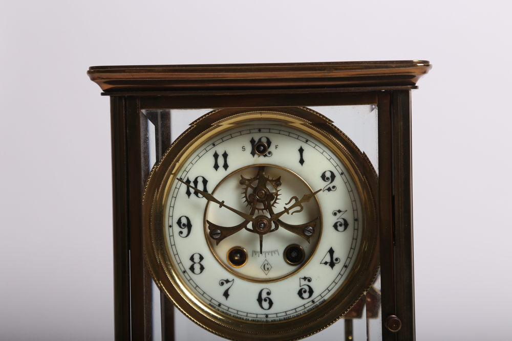 1919 Julius E. Thoendel Glass Case Clock