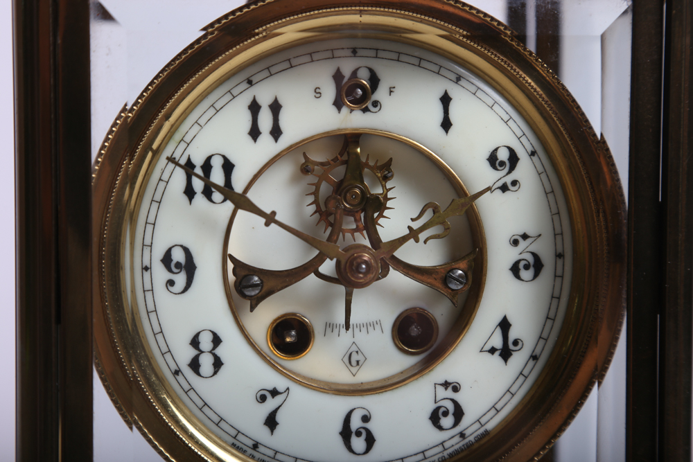 1919 Julius E. Thoendel Glass Case Clock