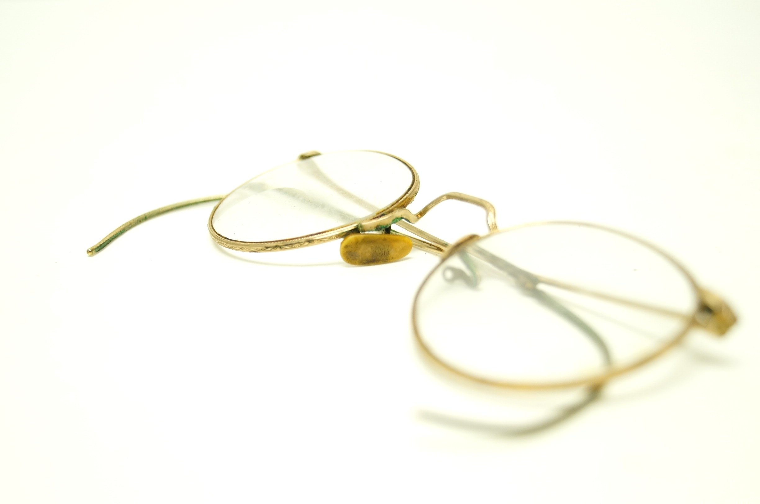 Antique Eyeglasses and Wooden Handles