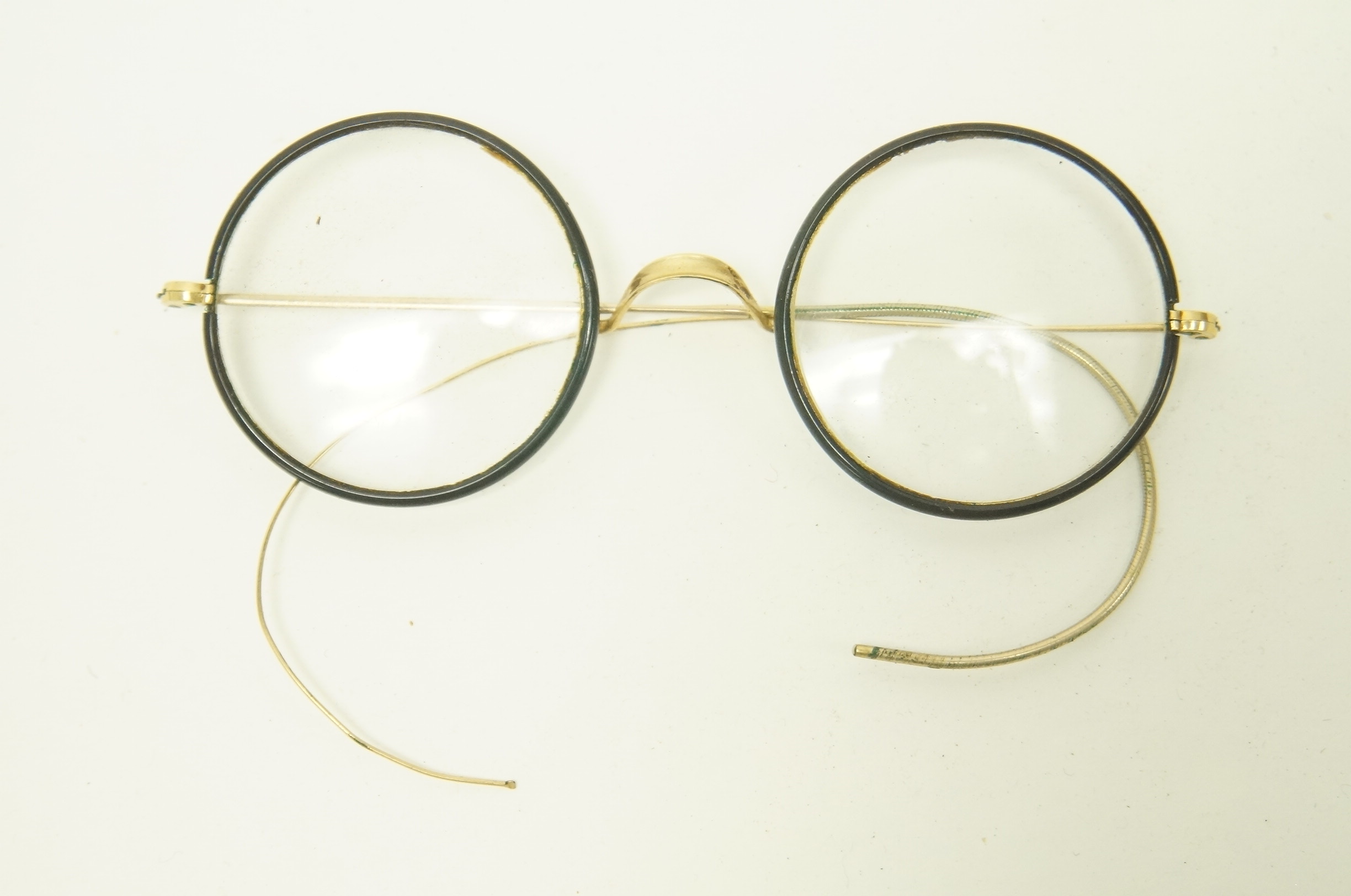 Antique Eyeglasses and Wooden Handles