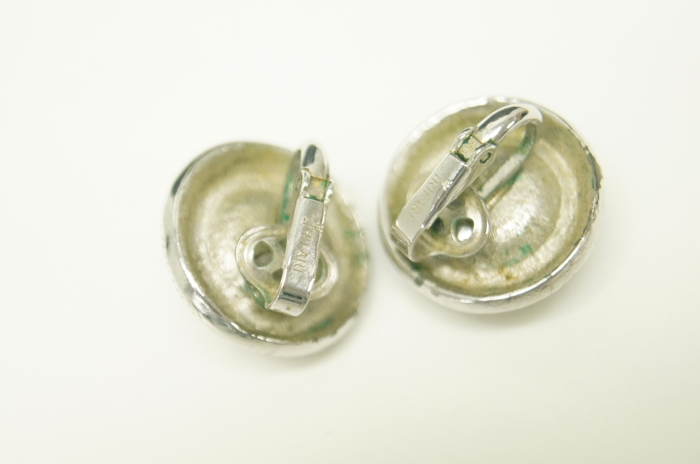 Collection of Vintage Silver Tone Earrings