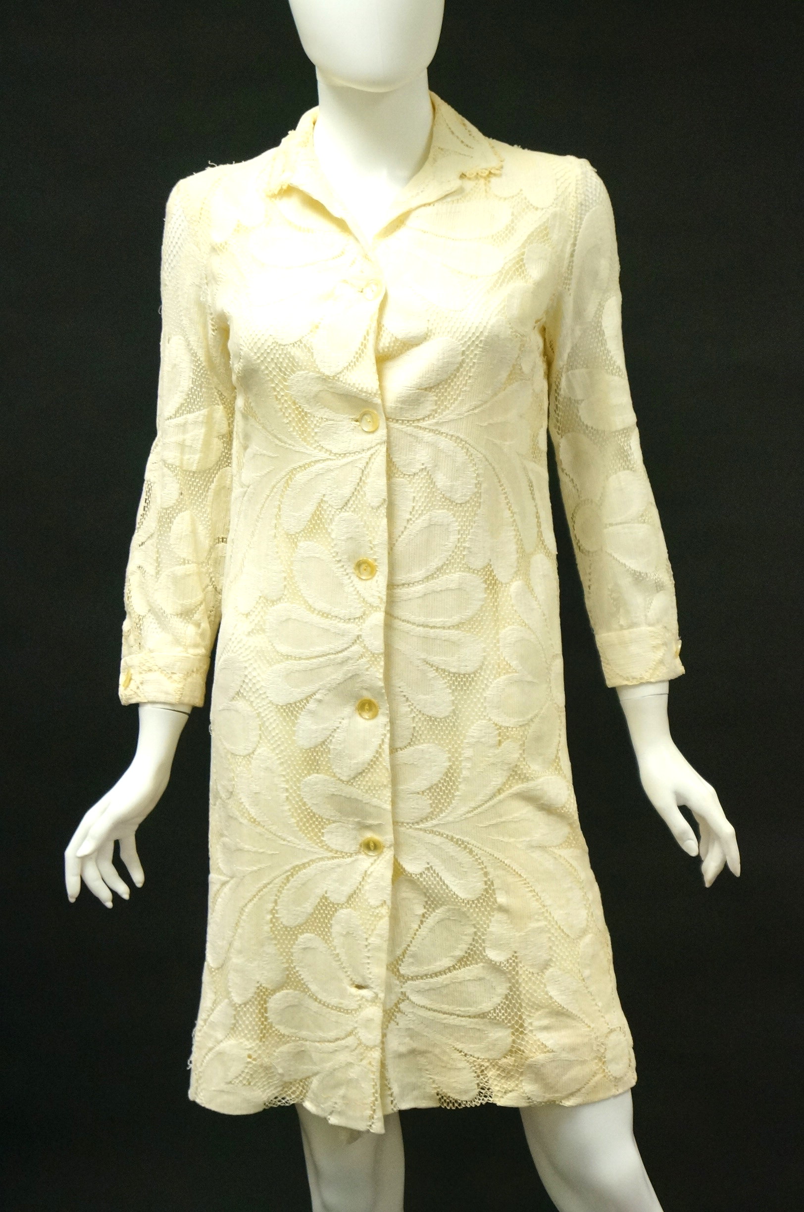 Circa 1970s Floral Lace Dresses, Shirts and Pants