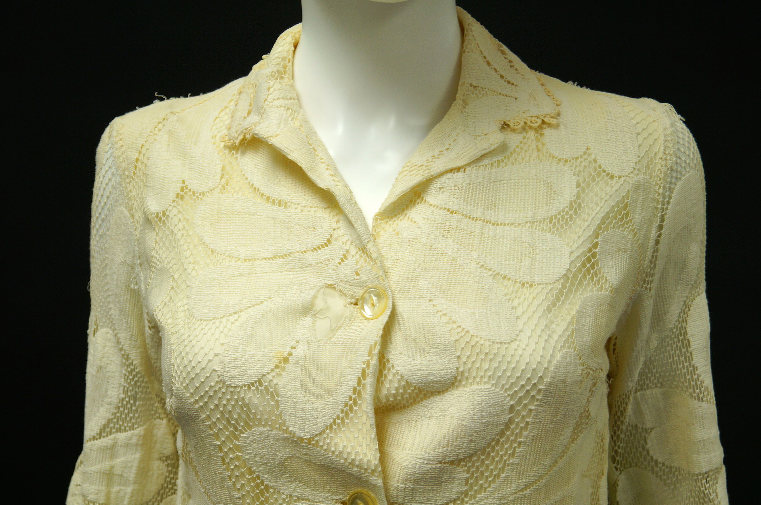 Circa 1970s Floral Lace Dresses, Shirts and Pants