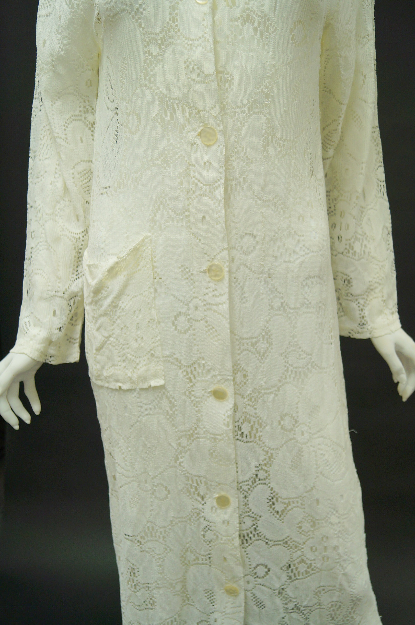 Circa 1970s Floral Lace Dresses, Shirts and Pants