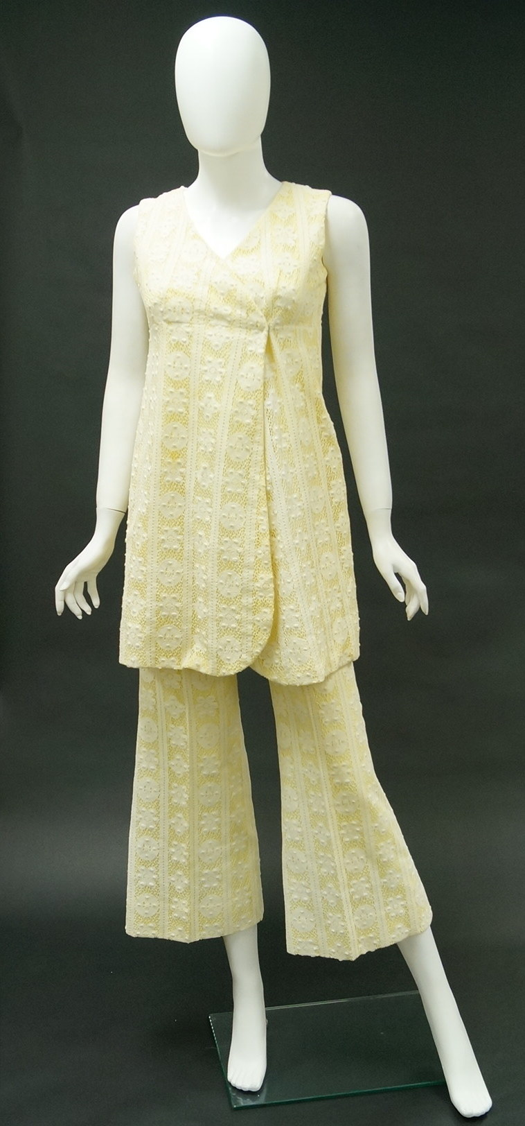 Circa 1970s Floral Lace Dresses, Shirts and Pants