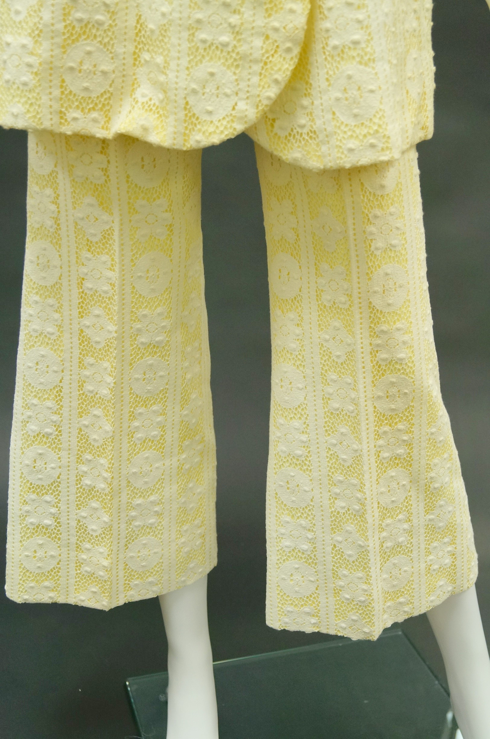 Circa 1970s Floral Lace Dresses, Shirts and Pants