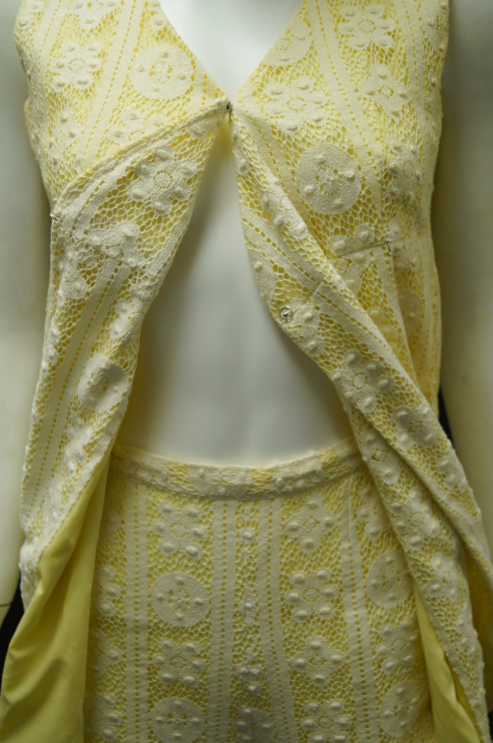 Circa 1970s Floral Lace Dresses, Shirts and Pants