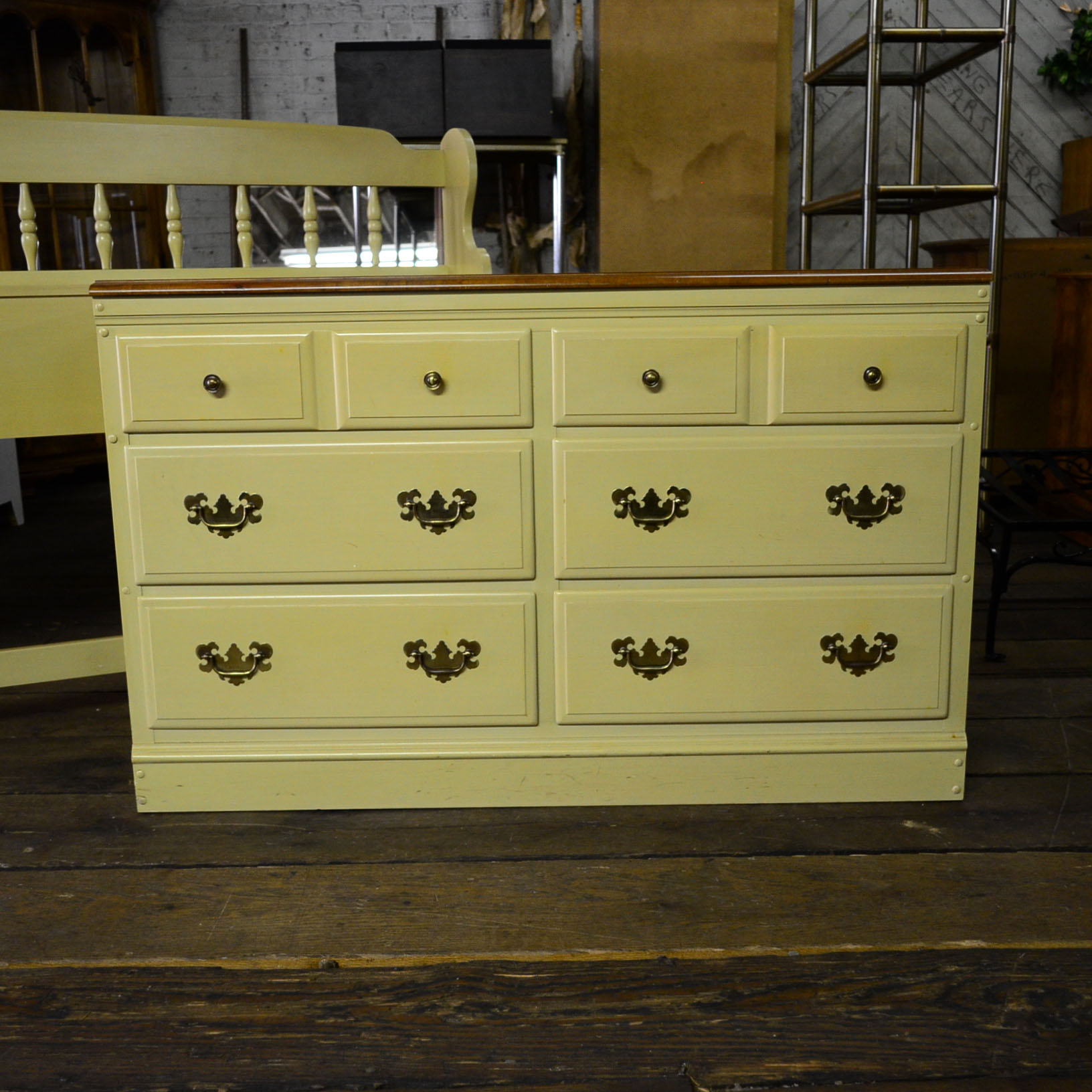 Heywood-Wakefield Traditional Dresser & Headboard
