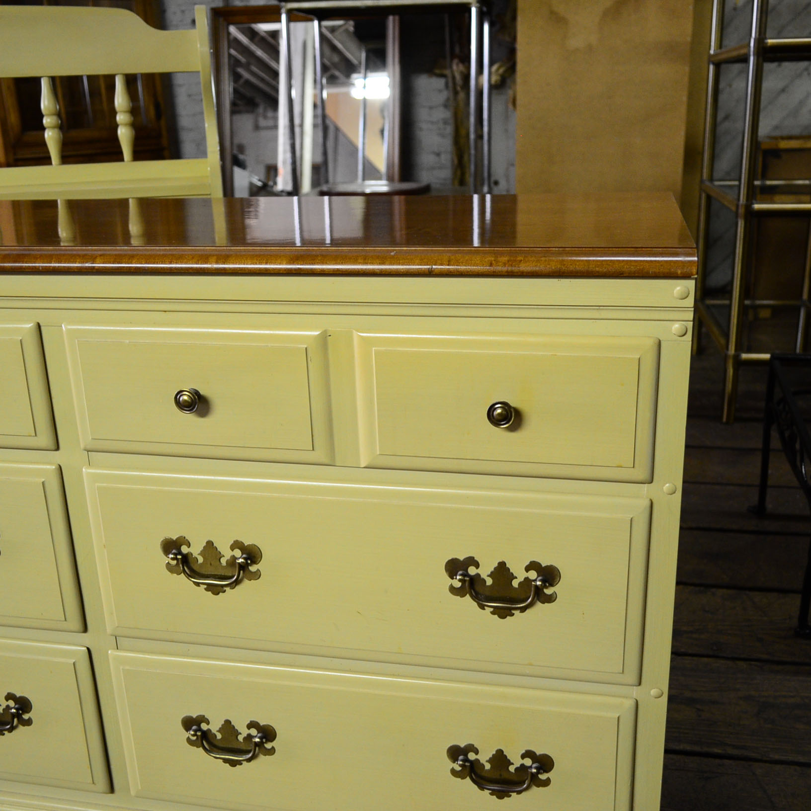 Heywood-Wakefield Traditional Dresser & Headboard