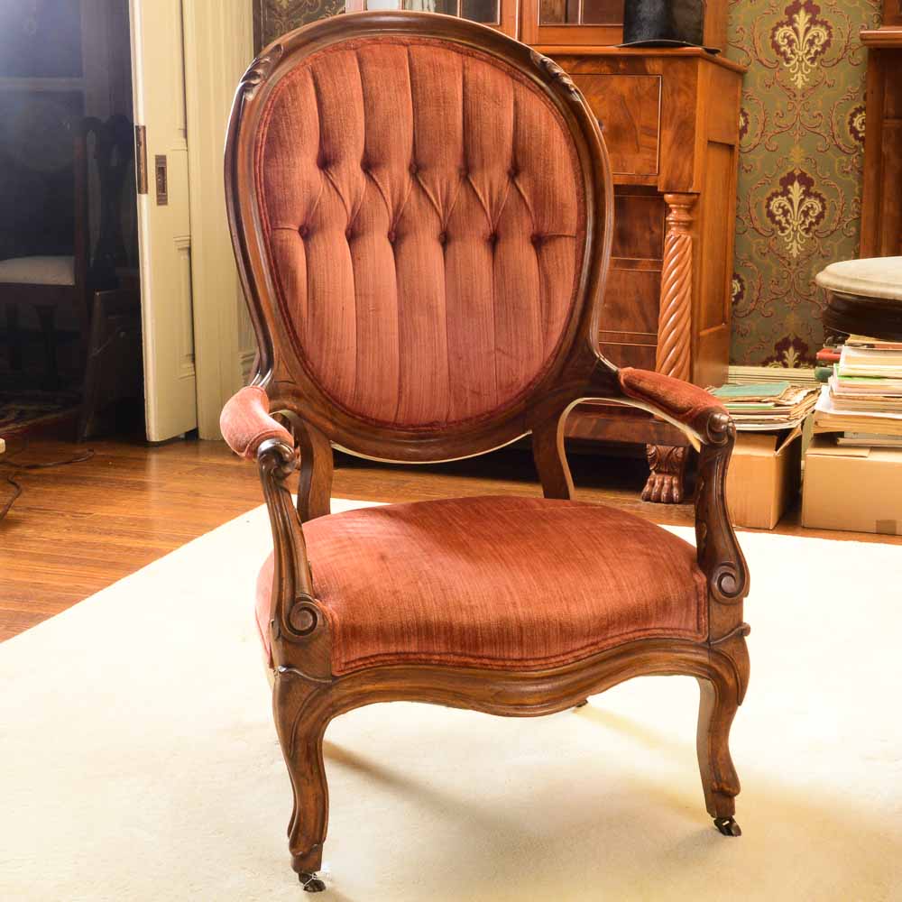 Victorian Gentlemens Parlor Chair