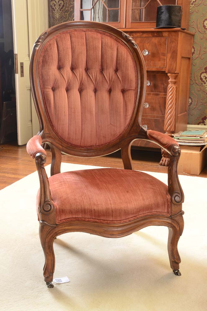 Victorian Gentlemens Parlor Chair
