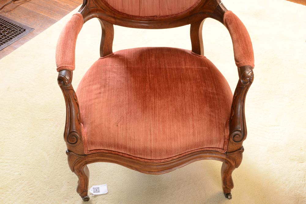 Victorian Gentlemens Parlor Chair