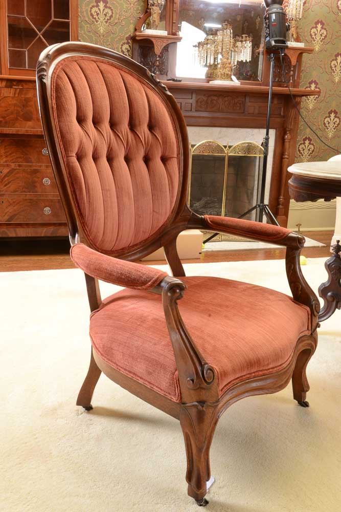 Victorian Gentlemens Parlor Chair
