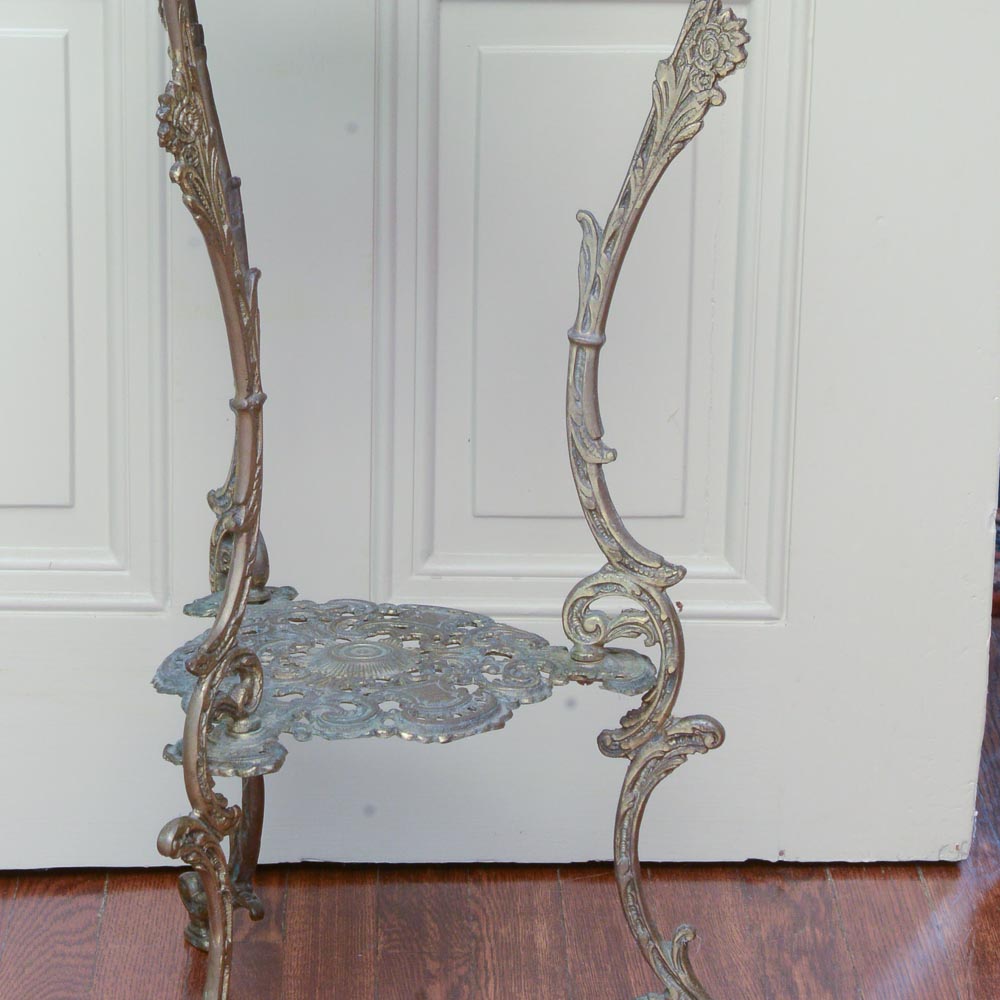Antique Brass Fern Stand