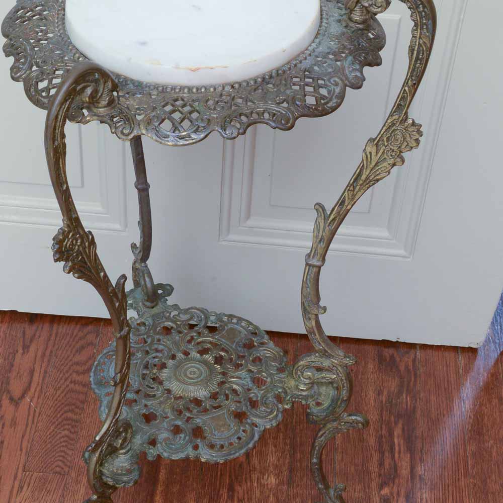 Antique Brass Fern Stand