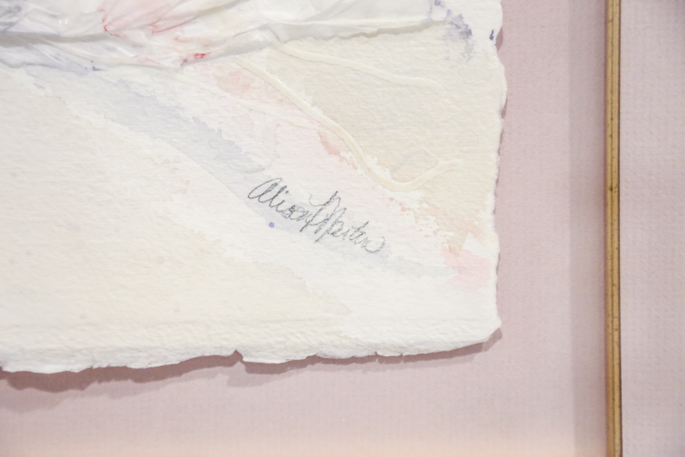 Framed Mixed Media Watercolor Collage Triptych