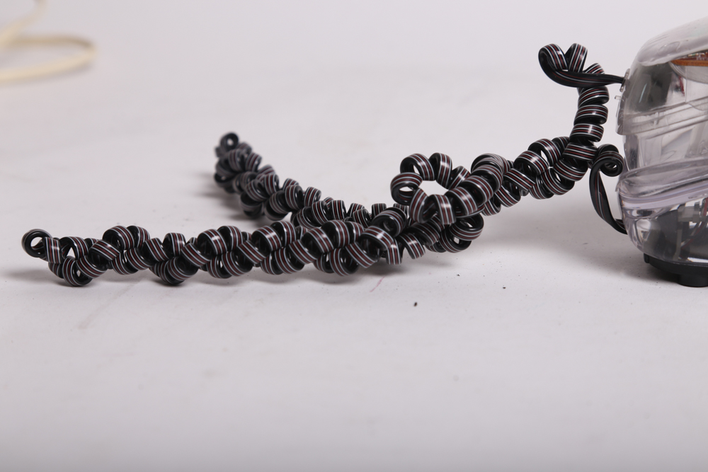 Vintage Panasonic Clock Radio and Transparent GoldStar Telephone