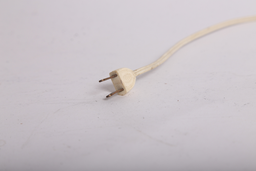 Vintage Panasonic Clock Radio and Transparent GoldStar Telephone