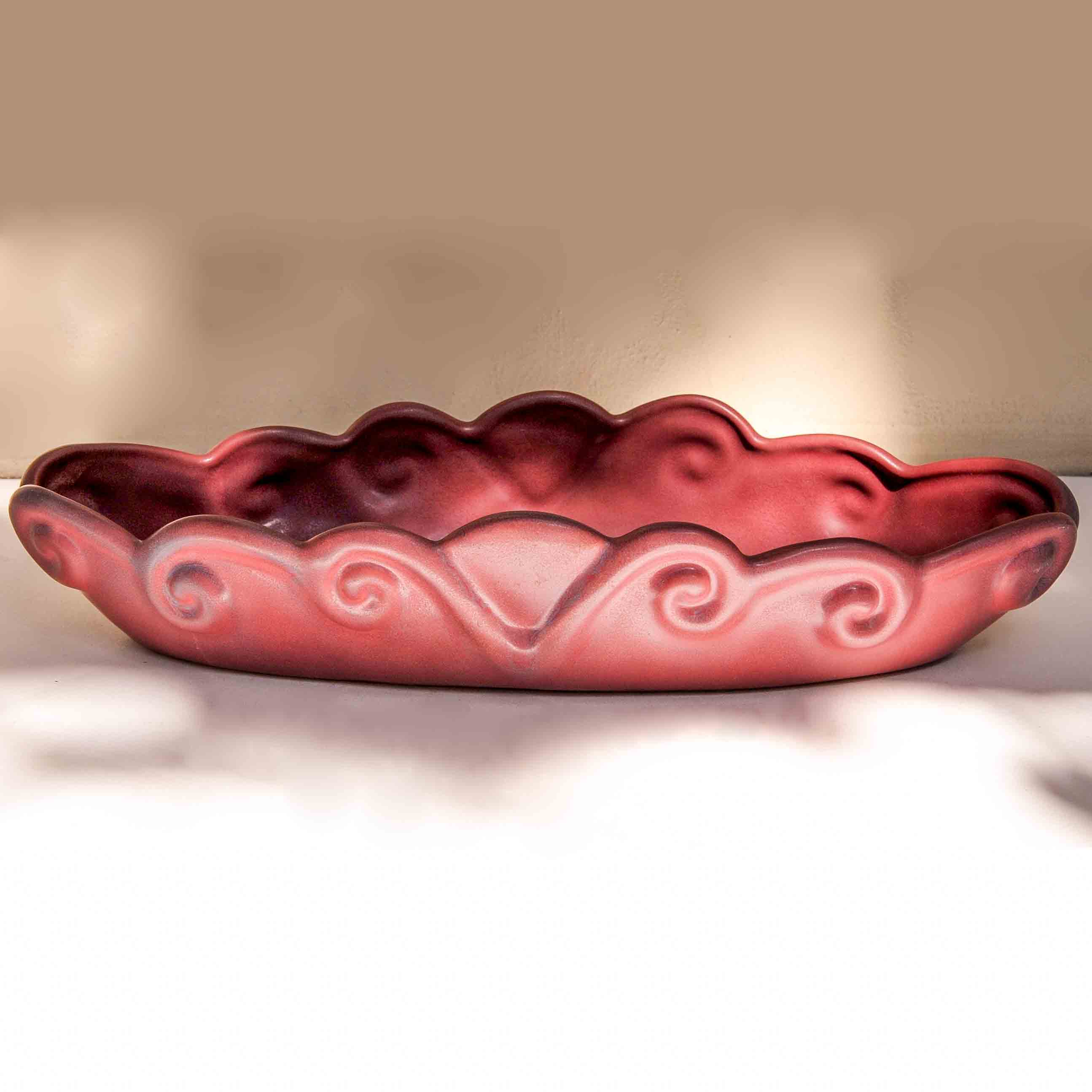 Van Briggle Oval Console Bowl