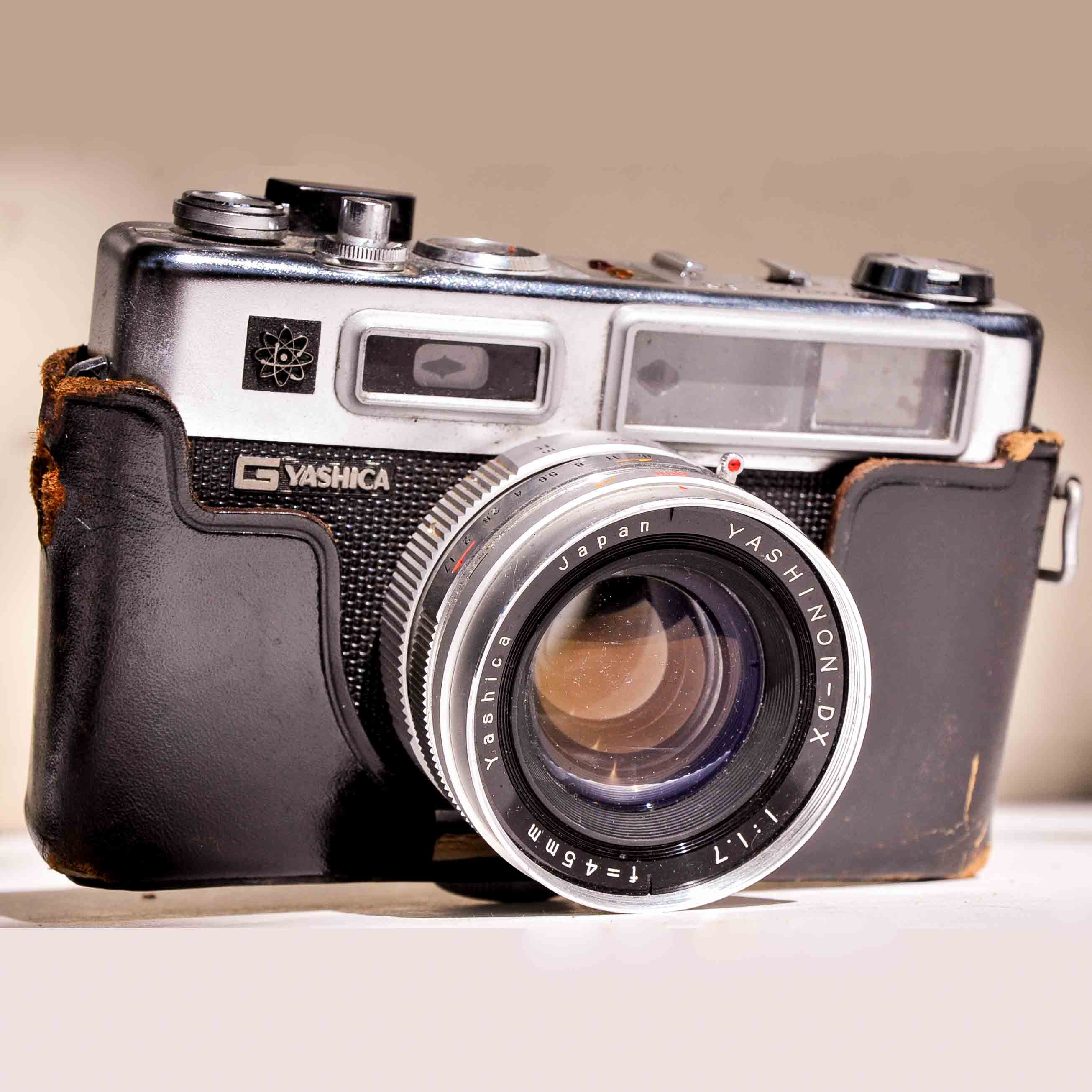 Vintage Yashica Electro 35 Camera in Leather Case