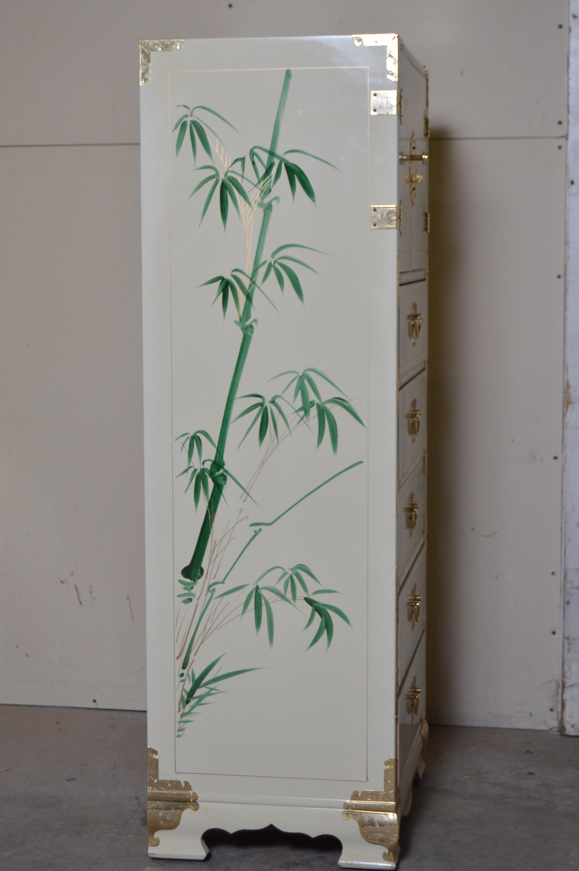 Hand Painted Asian Inspired Lingerie Chest