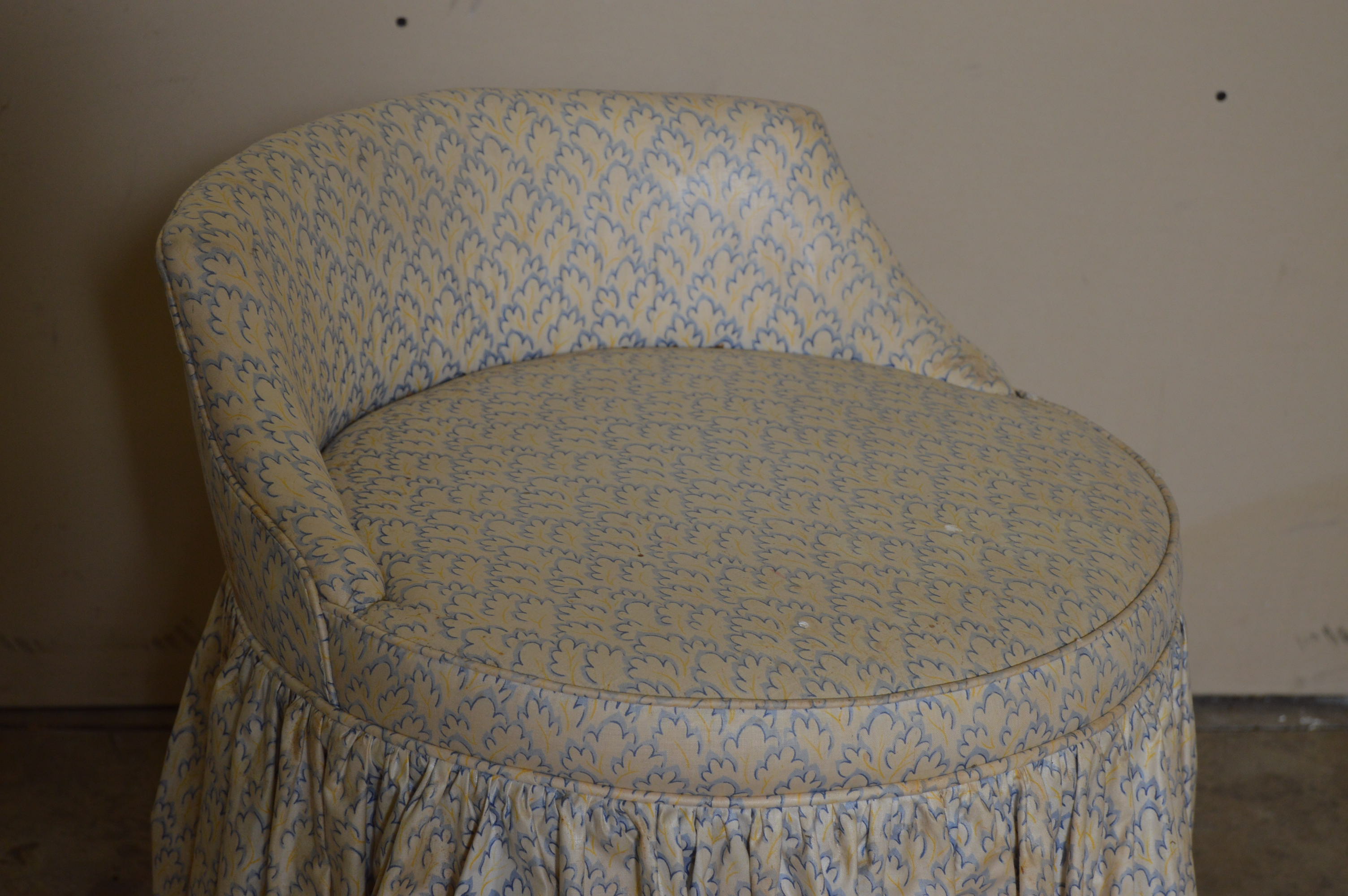 Storage Ottoman and Sewing Chair